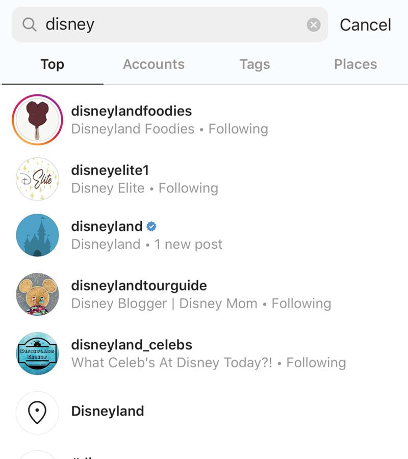 Disney instagram accounts